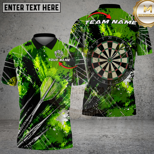 Maxcorners Dartboard Red Grunge Target Multicolor Options Personalized Name, Team Name 3D Shirt