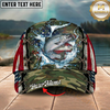 Maxcorners Crappie Fishing Rod Blue Flame Multicolor Options Personalized Name (12 Fish Species)