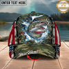 Maxcorners Crappie Fishing Rod Blue Flame Multicolor Options Personalized Name (12 Fish Species)