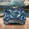 Maxcorners Rainbow Trout Blue Camo Splash Art Multicolor Options Personalized Name (12 Fish Species)