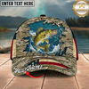 Maxcorners Catfish Desert Camo Water Burst Multicolor Options Personalized Name (12 Fish Species)