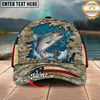 Maxcorners Catfish Desert Camo Water Burst Multicolor Options Personalized Name (12 Fish Species)