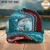 Maxcorners Coho Salmon Patriotic Camo Splash Multicolor Options Personalized Name (12 Fish Species)