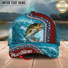 Maxcorners Coho Salmon Patriotic Camo Splash Multicolor Options Personalized Name (12 Fish Species)