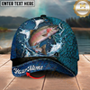 Maxcorners Silver Salmon Patriotic Camo Lace-Up Multicolor Options Personalized Name (12 Fish Species)