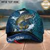 Maxcorners Silver Salmon Patriotic Camo Lace-Up Multicolor Options Personalized Name (12 Fish Species)