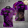 Maxcorners Raven Darts Red Gothic Roses Multi Options Personalized Name, Team Name Unisex 3D Shirt (4 Colors)