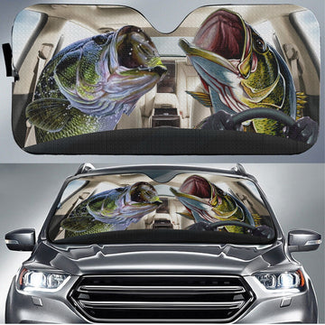 Maxcorners Bass Fish Driving Auto Sun Shade