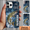Maxcorners Fishing Fishing Legend Design Personalized Name Phone Case (12 Fish Species)