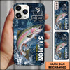 Maxcorners Fishing Fishing Legend Design Personalized Name Phone Case (12 Fish Species)