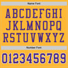 Maxcorners Custom Gold Purple-White Mesh Authentic Throwback Football Jersey LM2605