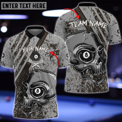 Maxcorners Billiards Ball Skull Personalized 3D Shirt