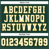 Maxcorners Custom Green White-Gold Mesh Authentic Football Jersey LM2605