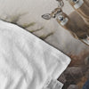 Maxcorners Personalized Deer Hunting â€œTo My Wife, I Hunt for Peace and Come Home for Loveâ€ Fleece Blanket LM1611