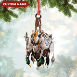 Maxcorners Custom Duck Hunting Acrylic Ornament - Personalized Waterfowl Christmas Decoration LM0411