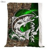 Maxcorners Chinook Fishing 3D Quilt - Blanket