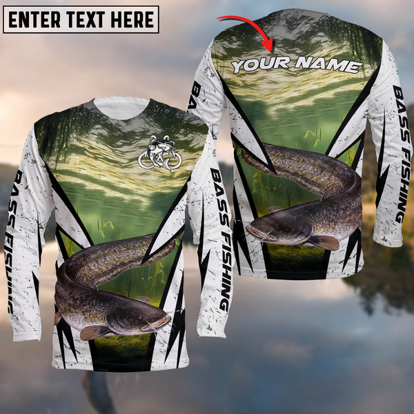 Maxcorners Catfish Fishing Customize Name 3D Shirts