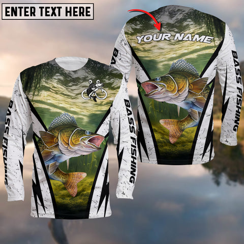 Maxcorners Walleye Fishing Customize Name 3D Shirts