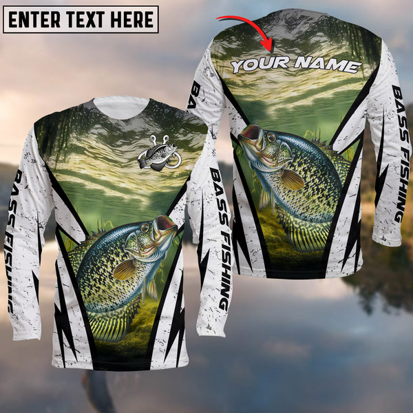 Maxcorners Crappie Fishing Customize Name 3D Shirts