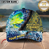 Maxcorners Fishing Ocean Wave Personalized 3D Cap (12 Breeds)