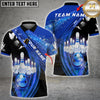 Maxcorners Bowling Strike Sparkle Design Multicolor Customized Name, Team Name 3D Shirts