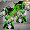 Maxcorners Bowling Black Paint Splash Bowling Ball Pins Design Multicolor Customized Name Team Name 3D Shirts