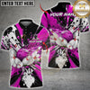 Maxcorners Bowling Black Paint Splash Bowling Ball Pins Design Multicolor Customized Name Team Name 3D Shirts