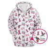 Maxcorners Breast Cancer Golf Shirt, Pattern Golf Shirt, In October We Wear Pink Polos, Crazy Golf Shirt For Golfer