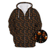 Maxcorners Halloween Dachshund Pattern Golf Shirt, Funny Dog Golf Polos, Spooky Halloween Golf Shirt For Golfer