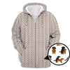 Maxcorners Funny Golf Pattern Shirt, Dachshund Golf Shirt For Golfer, Crazy Golf Shirt For Men