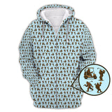 Maxcorners Crazy Golf Pattern Shirt, Bigfoot Golf Shirt For Men, Golf Gift For Golfer