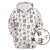 Maxcorners Golf and Beer Pattern Polos For Men, Funny Golf Shirt, Golf Gifts For Golfers