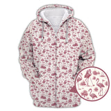 Maxcorners Flamingo Golf Shirt, Funny Pattern Golf Shirt, Crazy Golf Shirt For Golfer