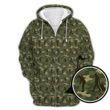 Maxcorners Camo Golf Shirt For Golfer, Camo Polo Shirt, Pattern Golf Shirt For Veteran, Golf Gift For Men