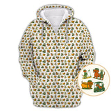 Maxcorners Dachshund Pattern Golf Shirt â€“ Funny Dog Golf Polos For Pet Lovers - Golf Gift For Golfers