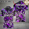 Maxcorners Bowling Crew Graffiti Crown Graphic Personalized Name, Team Name Unisex 3D Shirt (7 Colors)
