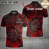 Maxcorners Darts Pink Spider Web Spooky Gothic Castle Multi Options Personalized Name, Team Name Unisex 3D Shirt (7 Colors)