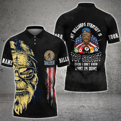 Maxcorners Billiards Bigfoot Secret Strategy Personalized Unisex Shirt For BRANDI
