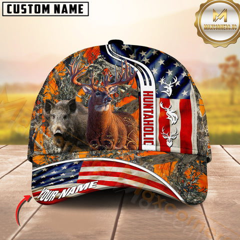 Maxcorners Huntaholic American Hunting Personalized Hats 3D Multicolored For Kandice