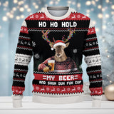 Maxcorners Hunting Beer (Multi Animal Options) Merry Christmas All Over Print Sweater