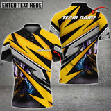 Maxcorners Bowling Ball And Pins Lightning McKing Multicolor Option Customized Name 3D Shirt (4 Colors)