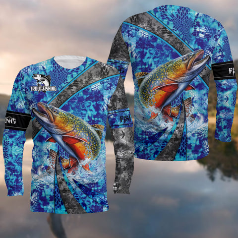 Maxcorners Fishing Trout 3D Full Shirts