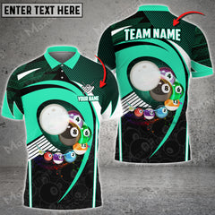 Maxcorners Billiards Flying Personalized Name, Team Name Unisex Shirt ( Multicolor Options )