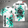 Maxcorners Billiards Snake Skull And Flower Personalized Name 3D Shirt (Multi Color Options)