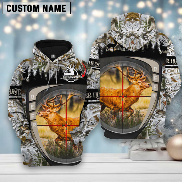 Maxcorners Custom Name Deer Hunting Scope ( Multicolor Option ) 3D All Over Printed Clothes