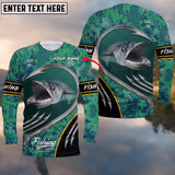 Maxcorners Customize Name Fishing Kingfish 3D Shirts
