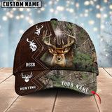 Maxcorners Hunting Deer Leather Pattern Personalized Hats 3D Multicolored