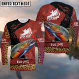 Maxcorners Fishing Trout Customize Name 3D Shirts