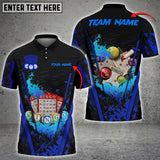 Maxcorners Bingo Fire Grunge Multicolor Option Customized Name 3D Shirt