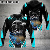 Maxcorners Bowling And Pins Lightning Into Skull Multicolor Option 3D Custom Name Shirt